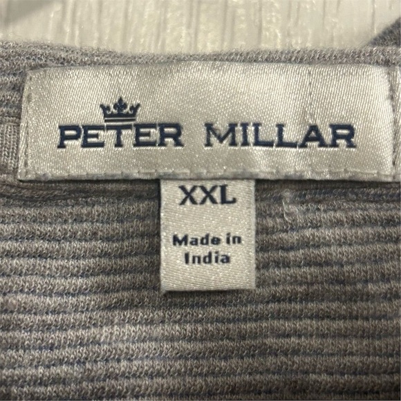 Peter Millar Men's XXL Gray Quarter-Zip Pullover Sweater Long Sleeve - Picture 4 of 10